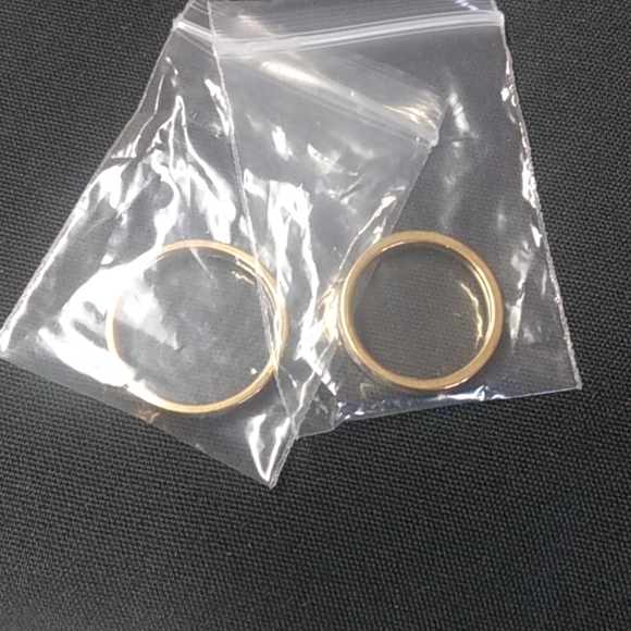 Gold-plated stainless steel rings his and her set - Picture 5 of 5